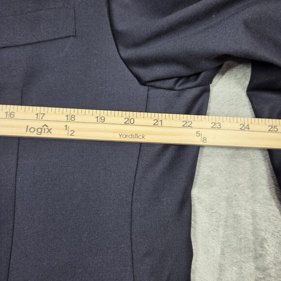 Lauren Ralph Lauren Sport Coat Mens 44S Navy Wool Gold Polo Button Blazer Jacket - Picture 8 of 11